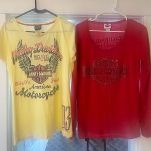 Harley Davidson Women’s Shirts Lot